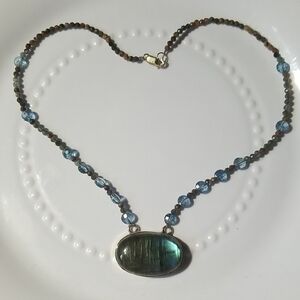 STERLING LABRADORITE NECKLACE